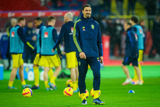 Zlatan Ibrahimovic  of Sweden ahead the FIFA World Cup