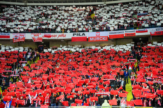 during the FIFA World Cup Qualifier play-off final between