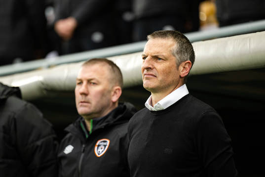 Head coach James Crawford of Ireland