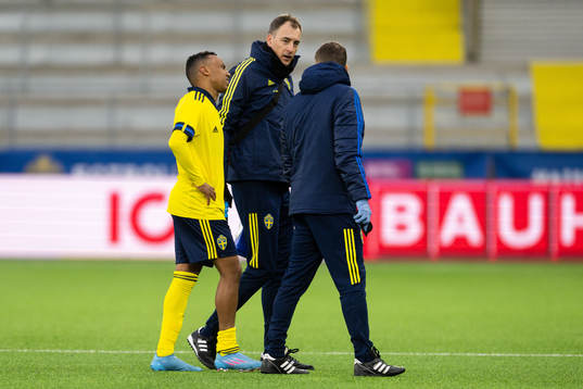 Bilal Hussein of Sweden in pain