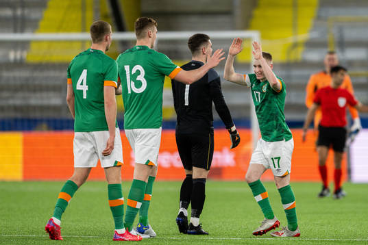 Ross Tierney of Ireland celebrates