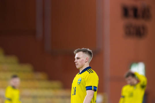 Isak Jansson of Sweden looks dejected