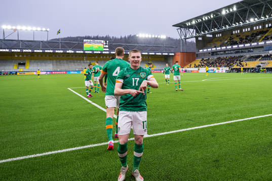 Ross Tierney of Ireland celebrates