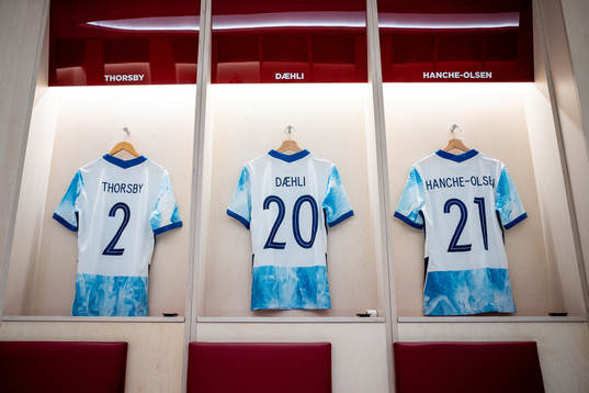 The kits of Morten Thorsby, Mats Møller Dæhli and Andreas