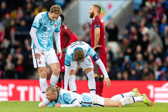 Kristian Thorstvedt, Martin Ødegaard and Erling Braut