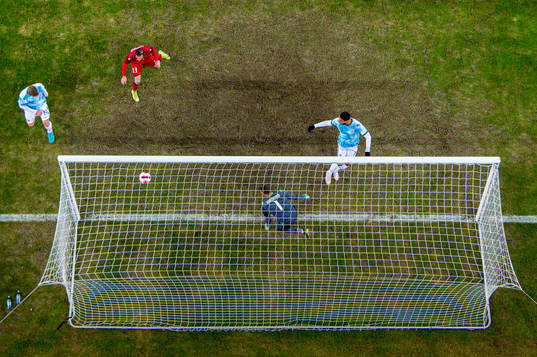 Joshua King of Norway scores the 6-0 goal