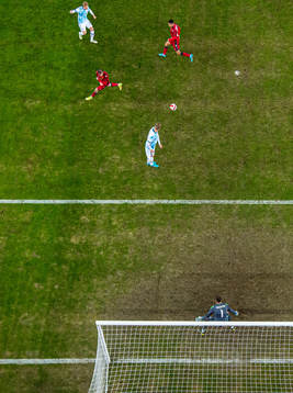 Mats Møller Dæhli of Norway scores the 7-0 goal