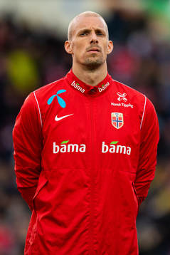 Goalkeeper André Hansen of Norway