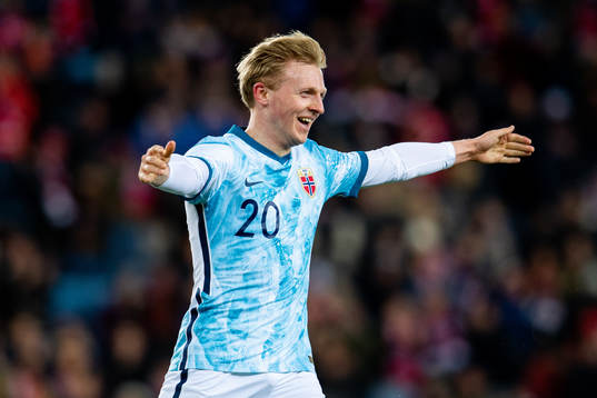 Mats Møller Dæhli of Norway celebrates