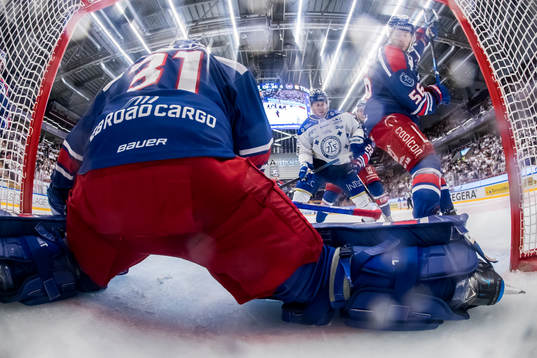 Leksands Justin Kloos och Oskarshamns David Quenneville