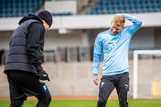 Tränare Milos Milojevic och Anders Christiansen