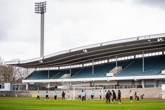 Interiör vy över Malmö Stadion