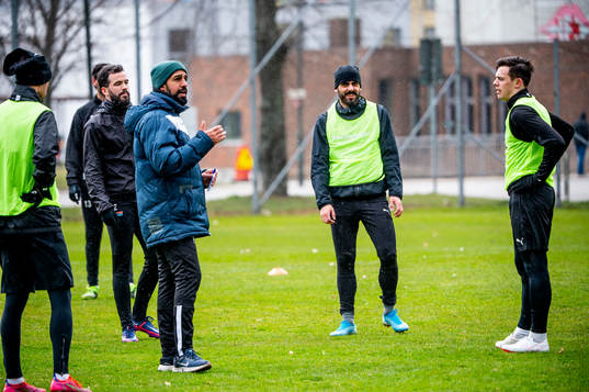 Zackarias Faour med tränare Firat Sahan