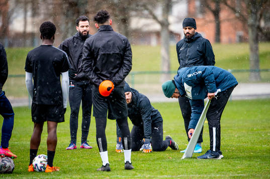 Zackarias Faour med tränare Firat Sahan