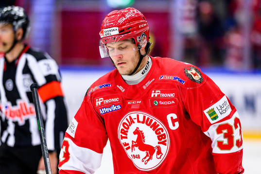 Troja/Ljungbys Daniel Karlsson deppar