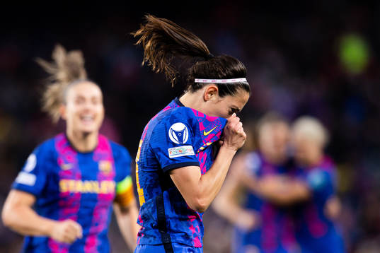 Aitana Bonmati of Barcelona celebrates the 2-2 goal