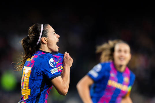 Aitana Bonmati of Barcelona celebrates the 2-2 goal