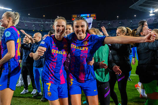 Caroline Graham Hansen and Ingrid Syrstad Engen of