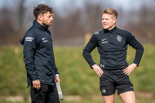 Fystränare Sebastian Ceder och Jacob Blixt