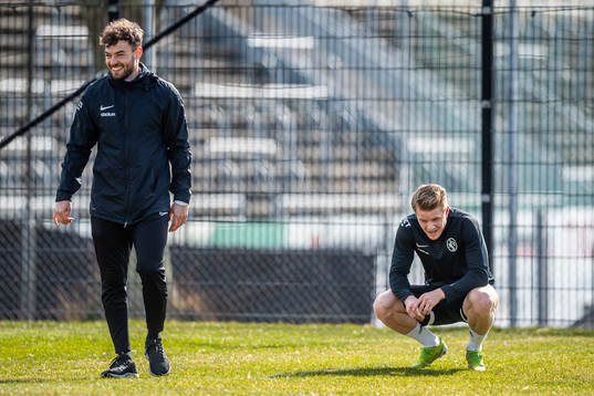 Fystränare Sebastian Ceder och Jacob Blixt
