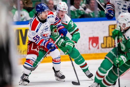Oskarshamns David Quenneville och Rögles Adam Edström