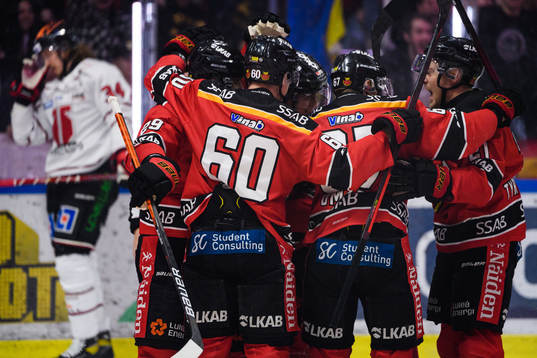 Luleås spelare jublar