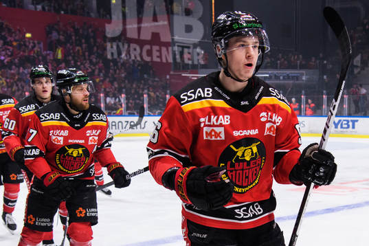 Luleås Pontus Andreasson jublar