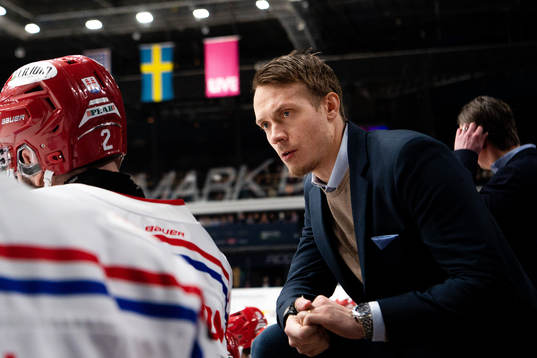 Timrås Didrik Strömberg i båset
