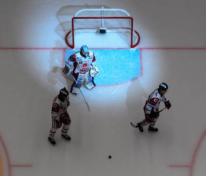 Västerviks målvakt Edvin Olofsson, Alfred Barklund, Max
