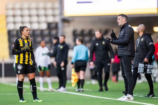 Häckens Johanna Ryttning Kaneryd och tränare Robert