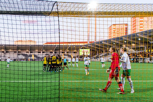 Häckens spelare jublar