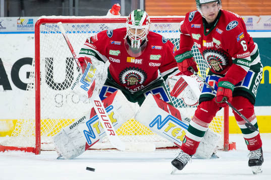 Frölundas målvakt Matthew Tomkins