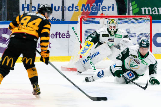 Färjestads målvakt Dominik Furch