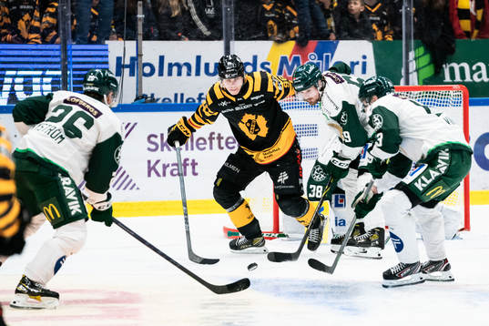Skellefteås Rickard Hugg och Färjestads Linus Johansson