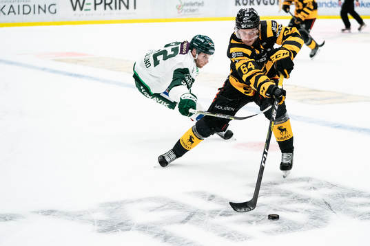 Skellefteås Jonathan Pudas och Färjestads Per Åslund
