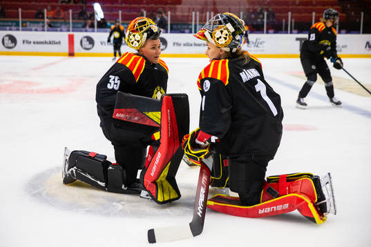 Brynäs målvakt Ellen Jonsson och Brynäs målvakt