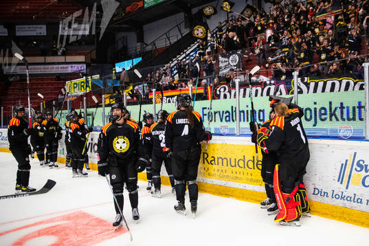 Brynäs spelare jublar