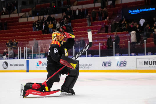 Brynäs målvakt Ellen Jonsson jublar