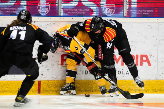 Brynäs Anna Meixner och Luleås Jenni Hiirikoski