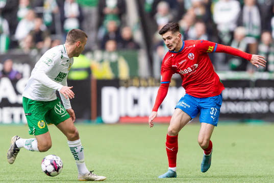Hammarbys Jeppe Andrup Andersen och Helsingborgs Armin