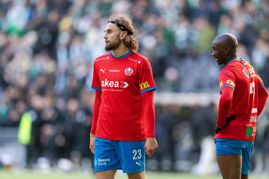 Helsingborgs Ali Suljic och Ravy Tsouka-Dozi deppar