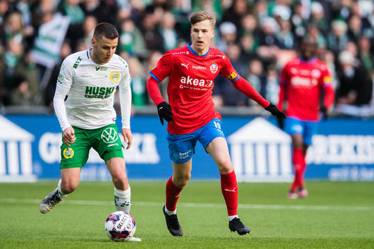 Hammarbys Jeppe Andrup Andersen och Helsingborgs Lucas
