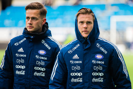 Henrik Udahl and Tobias Christensen of Vålerenga