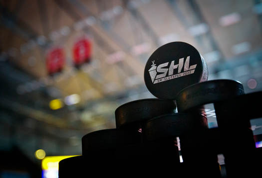 En puck med texten SM slutspel 2022 SHL