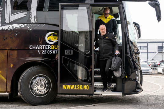 Geir Bakke, coach of Lillestrøm, arrives