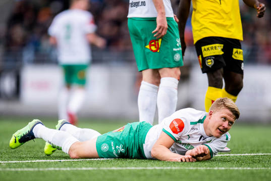 Kristian Eriksen of HamKam looks dejected