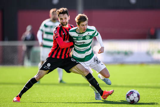 Brommapojkarnas Marijan Cosic och Västerås Max Larsson