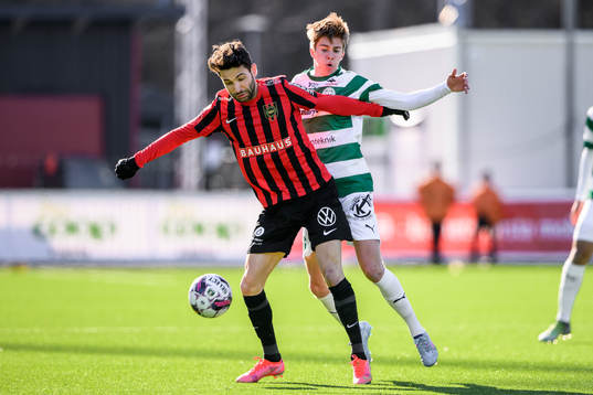 Brommapojkarnas Marijan Cosic och Västerås Max Larsson