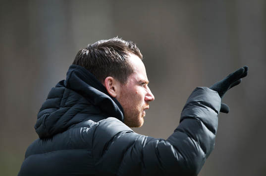 IFK Hässleholms tränare Johan Persson i matchen i div. 2