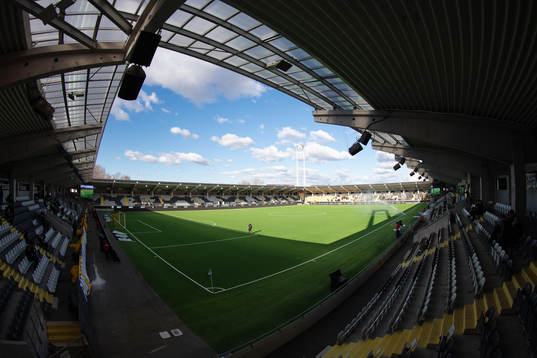 Bravida Arena innan fotbollsmatchen i Allsvenskan mellan